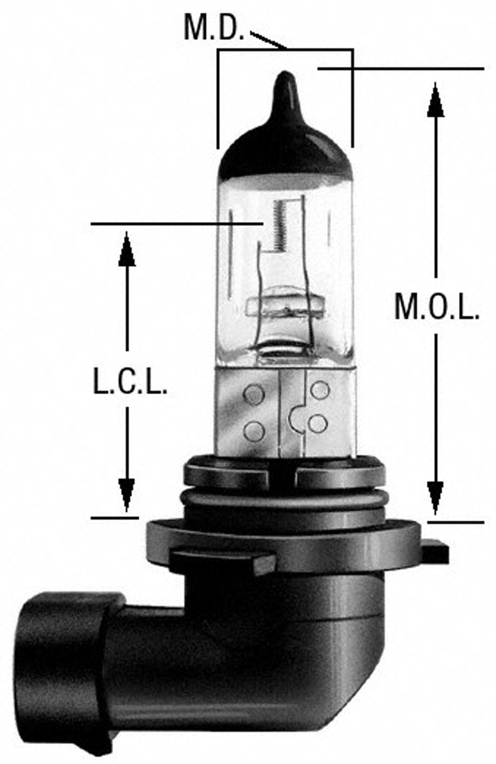 Low Beam Auto Replacement Bulb, Halogen