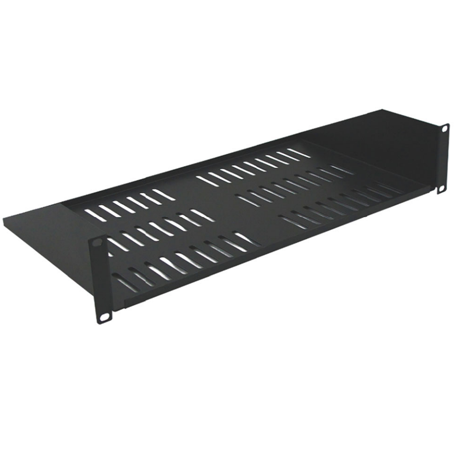Wavenet SHELF-14SSV-1U 1U 14in Vented Bottom Rack Shelf