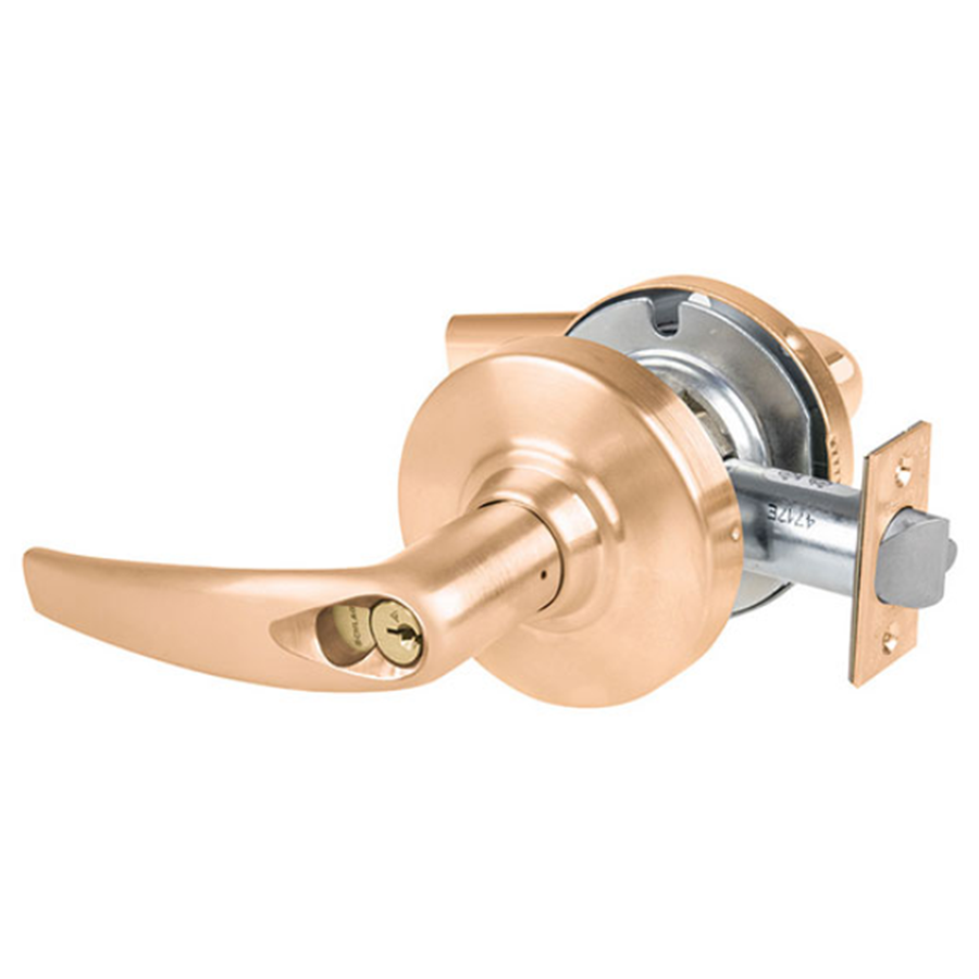 Schlage ALX70-R-ATH-612 C 234 Grade 2 Athens Lever, FSIC Prep, Schlage IC Core, 2-3/4in Backset, Satin Bronze
