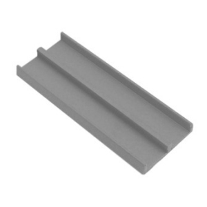 Plastic Track for 1/2″ By-Pass Wood Doors Grey 12′ Epco 212-G