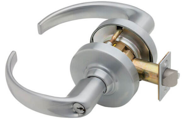 Schlage ALX53-R-SPA-626 S123 234 Grade 2 Sparta Lever, FSIC Prep, Schlage Core, 6-Pin S123, Satin Chrome