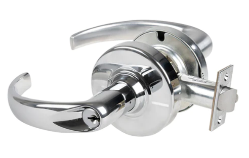 Schlage ALX80-P-SPA-625 C 234 Grade 2 Sparta Lever, Key in Lever, C Keyway, Brushed Chrome, 2-3/4in Backset