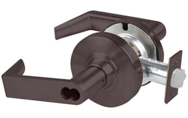 Schlage ALX80-B-SPA-613 238 Grade 2 Storeroom Sparta Lever, SFIC Prep, 2-3/8in Backset, Oil Rubbed Bronze