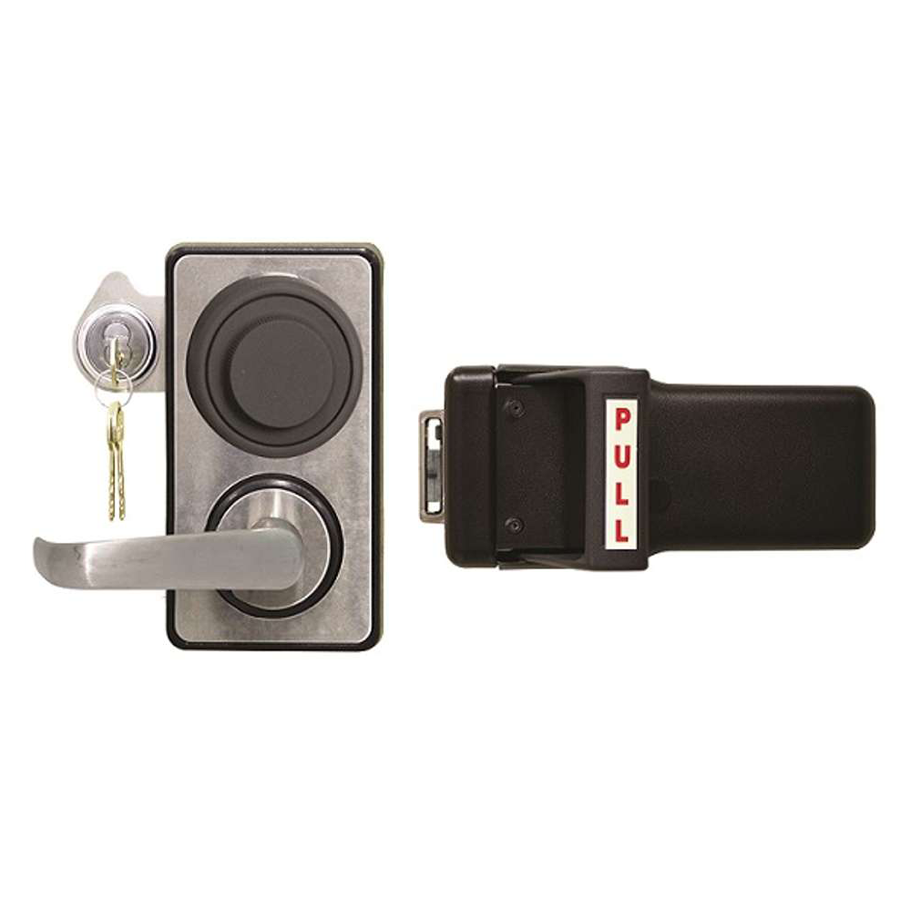 Lockmasters 10KHX10S2 GSA Type 2 Push/Pull Handle with Kaba Mas X10 Lock for Outswing/Dbl Doors