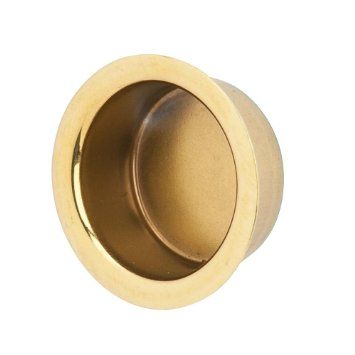 Ives 218B3 1″ Finger Pulls, Pack of 4, Bright Brass Finish