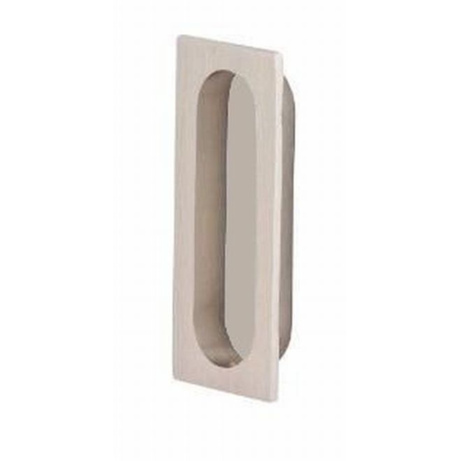 Ives 222B15 Satin Nickel Solid Brass Rectangular Flush Pull