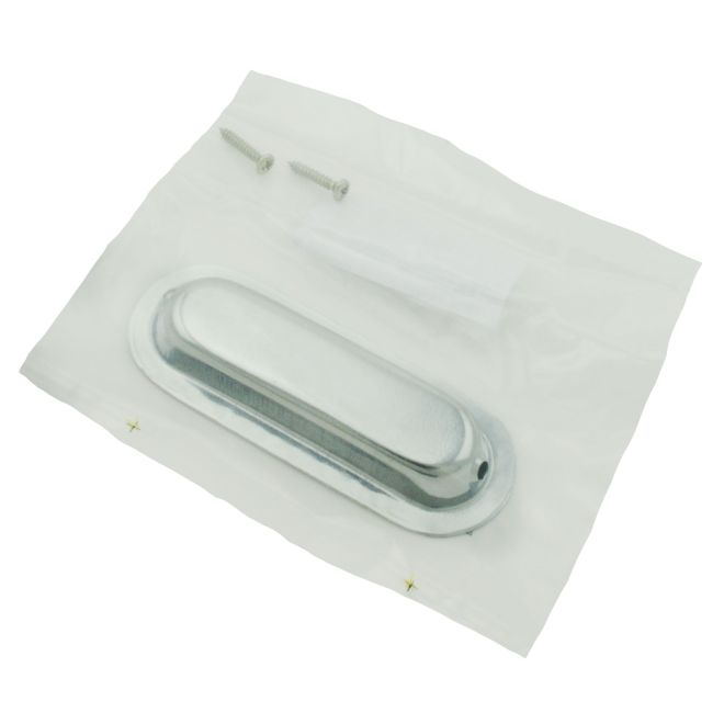 Ives 223B26 Brass Oval Flush Pull – Bright Chrome Finish