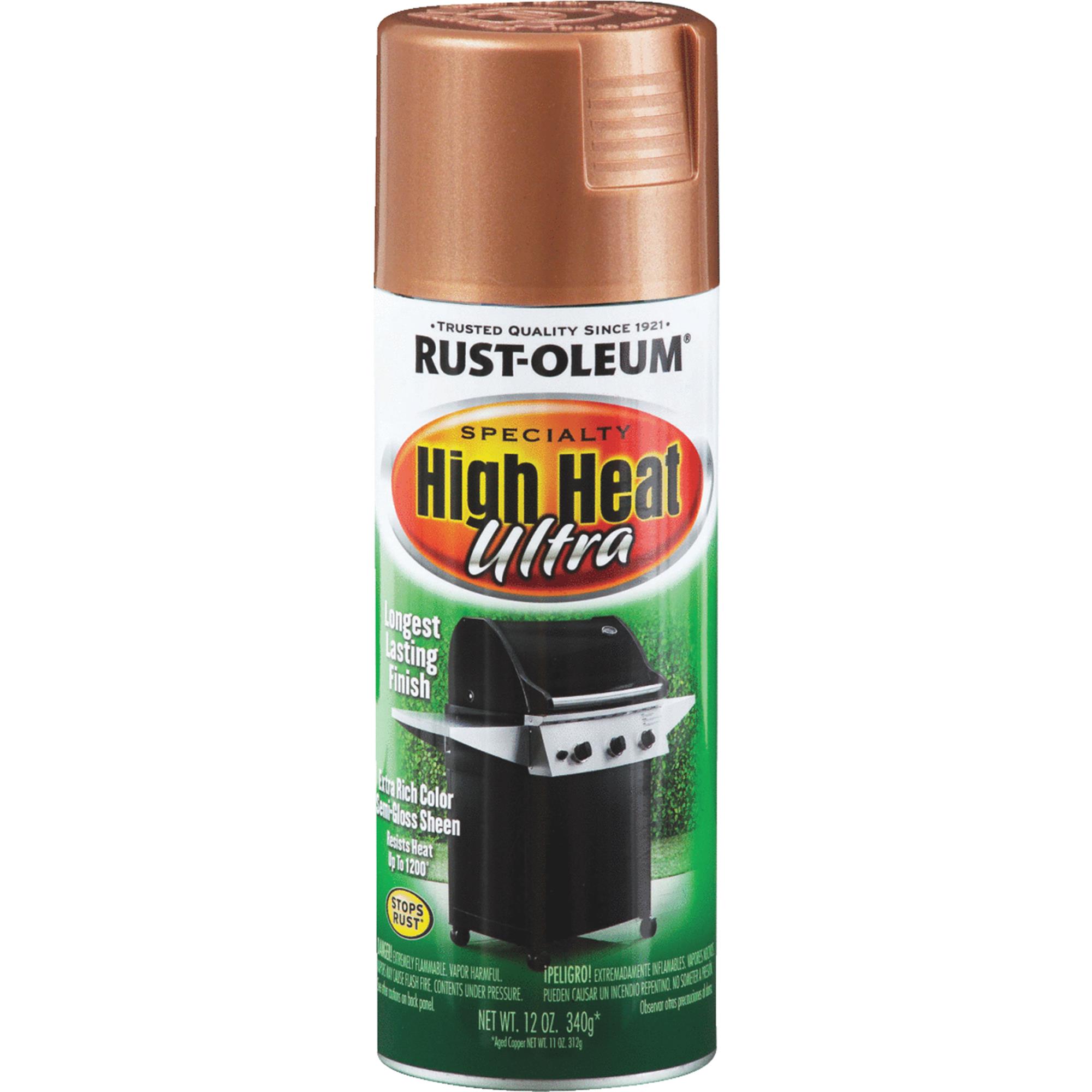 Rustoleum 241232 12 Oz Aged Copper High Heat Ultra Spray Paint – Pack of 6