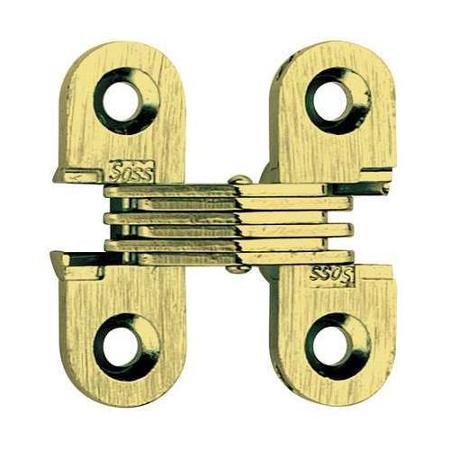 UIP 303CUS4 Medium Duty Invisible Hinge 1/2″ x 1-33/64″ Satin Brass for 11/16″ Doors