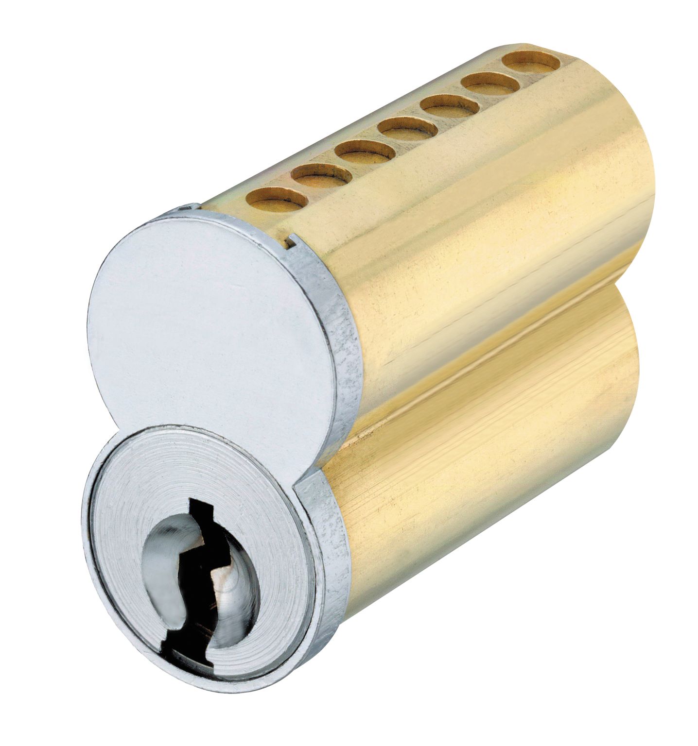 Medeco 337B01026A1DS 7-Pin Uncombinated Small Format Interchangeable Core, Satin Chrome Finish