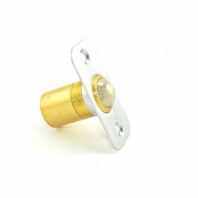 Ives 349B26D Brass Round Corner Ball Catch – Satin Chrome Finish