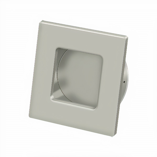 Deltana FPS234U15 Square HD Flush Pull, 2-3/4″ x 2-3/4″, Solid Brass, Brushed Nickel