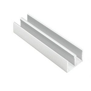 7/8″ Aluminum Upper Guide for 1/4″ By-Passing Wood/Glass Doors Clear Anodized 12′ Epco 48A14-A