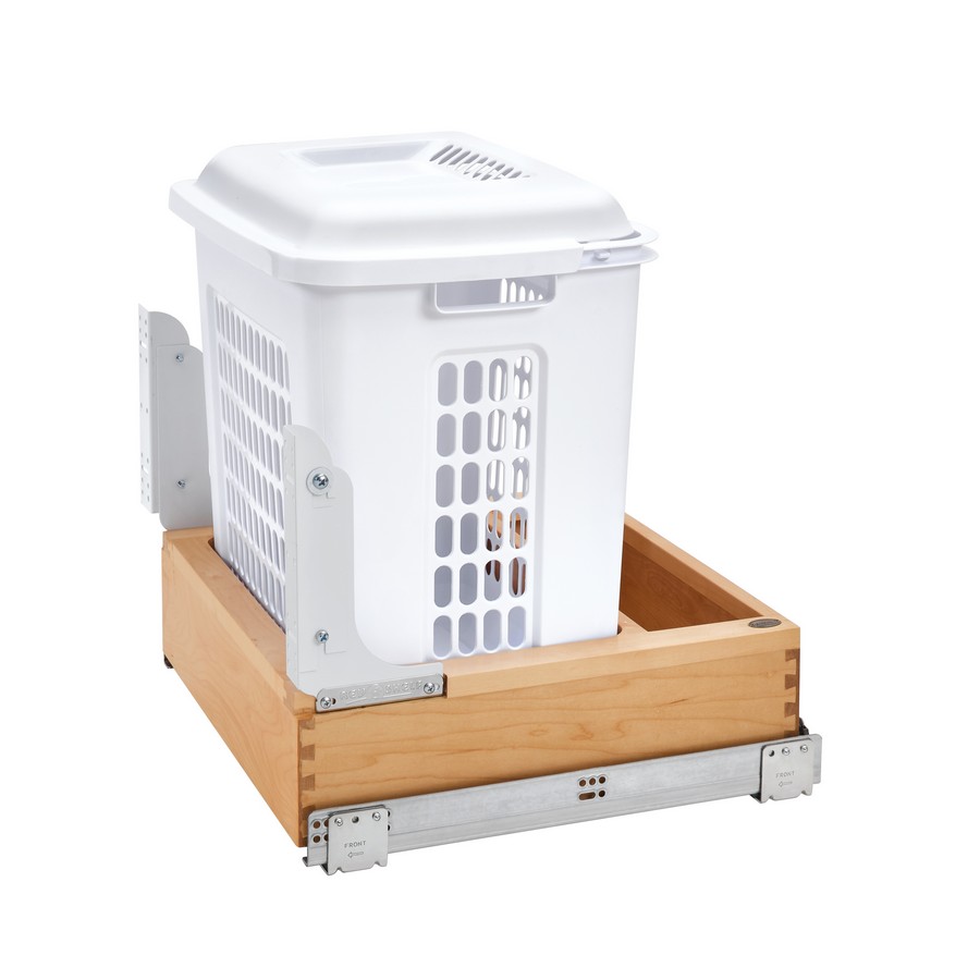 Wood Bottom Mount Hamper Pullout Natural Maple Rev-A-Shelf 4WH-VCSC-21DM-1
