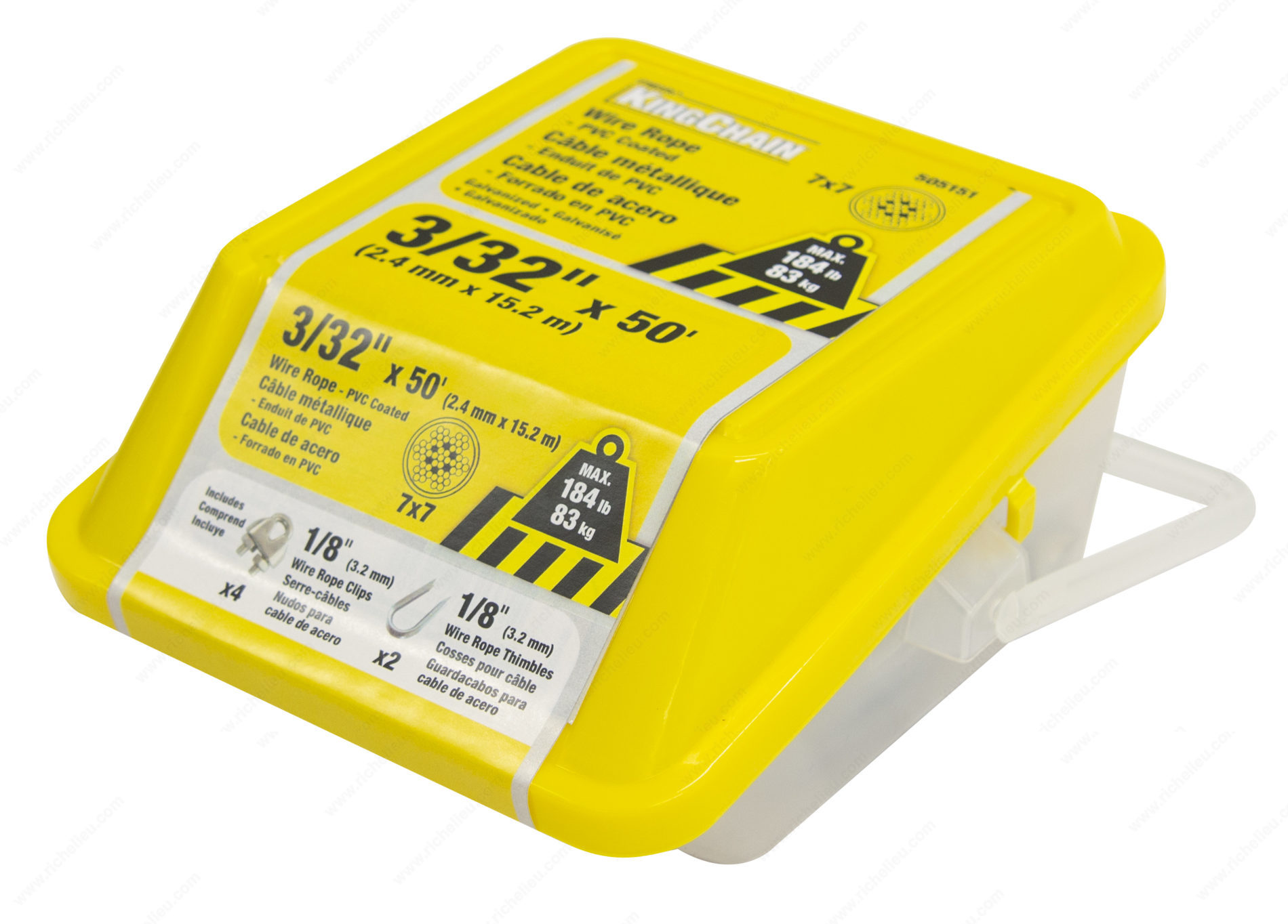 Richelieu 505151 PVC Coated Wire Rope