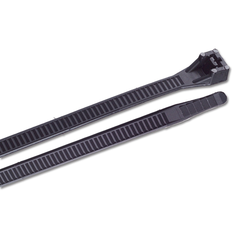 Ancor 15″ UV Black Heavy Duty Cable Zip Ties – 100 Pack [199260]