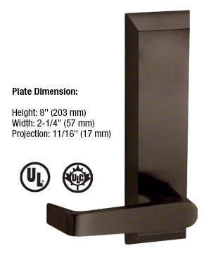 CRL 605LBRZ Dark Bronze 1600 Series Lever Trim for 1900 Panic Devices