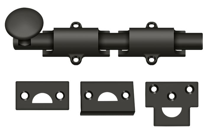Deltana 6SB10B 6″ Heavy-Duty Surface Bolt, Oil-Rubbed Bronze
