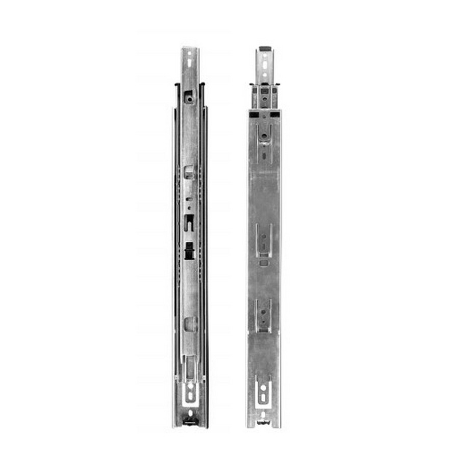 KV 8407 22″ Side Mount Full Extension Drawer Slide w/Shelf Tabs Anochrome Bulk-10 Sets Knape and Vogt 8407B 22