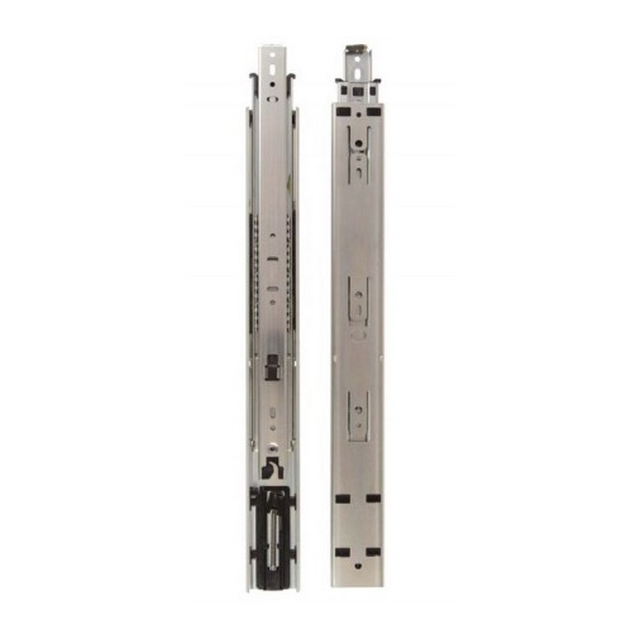 KV 8417 26″ Side Mount Full Extension Stay Close Drawer Slide Anochrome Bulk-10 Pair Knape and Vogt 8417B 26