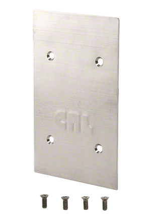 CRL 9BL56CBS Brushed Stainless End Cap for 9BL56 Square Base Shoe
