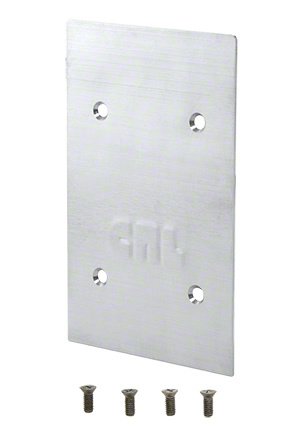 CRL 9BL56CPS Polished Stainless End Cap for 9BL56 Square Base Shoe