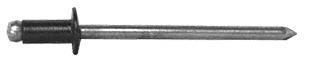 CRL ABA42BL Black 1/8″ Aluminum Mandrel Rivet, 1/16″ to 1/8″ Grip, Pack of 10,000