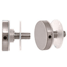 CRL ACSC112BS 316 Brushed Stainless Clad Aluminum 1.5″ Standoff Round Cap Assembly