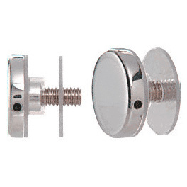 CRL ACSC112PS 316 Polished Stainless Clad Aluminum 1.5″ Standoff Round Cap Assembly