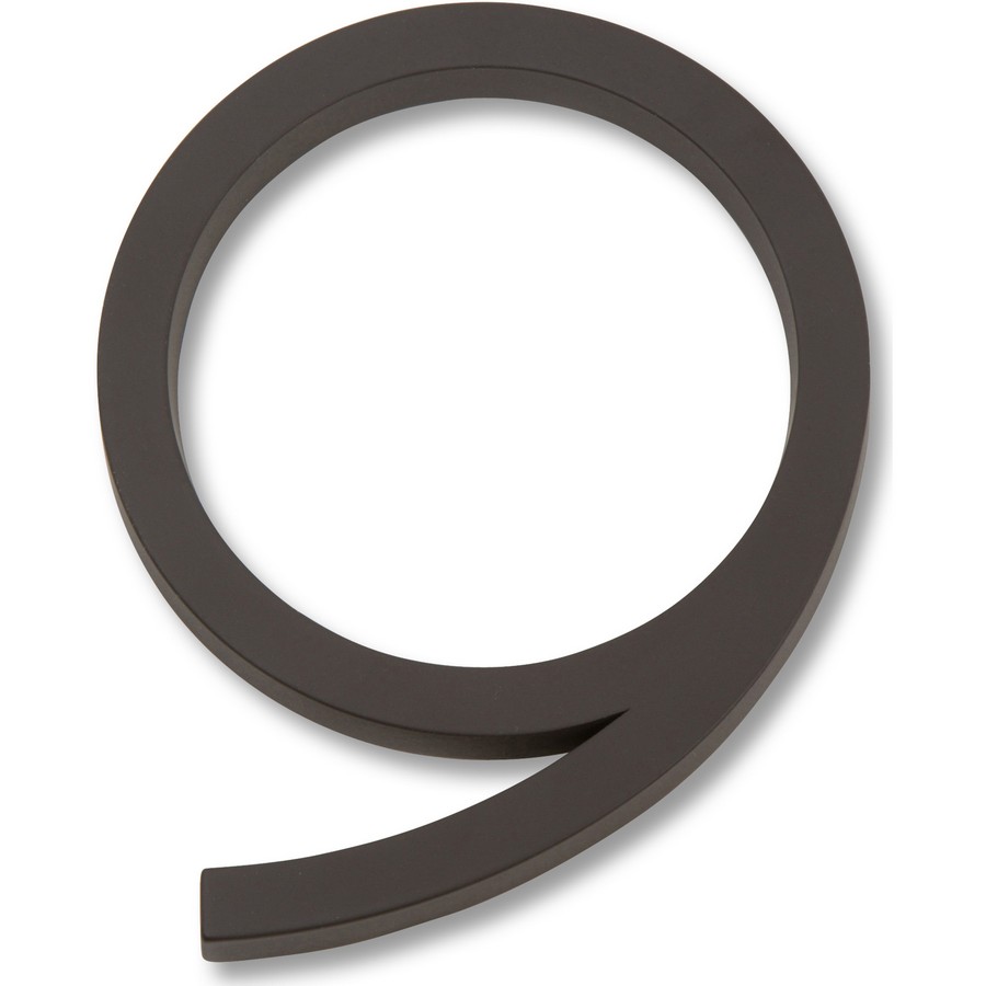 Modern Avalon #9 House Number Aged Bronze Atlas Homewares AVN9-O