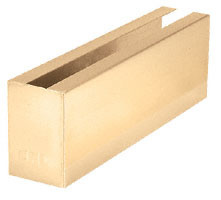 CRL B5LWCSB Satin Brass 12″ Welded End Cladding for B5L Low Profile Base Shoe