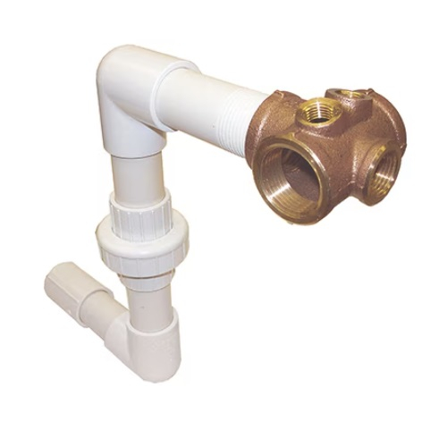 Merrill BCOFU100F Off The Floor Tank Tee With Union, 1″ FIP (Female Iron Pipe) Tank Connection