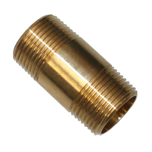 Merrill BNNL7502 3/4″ x 2″ No-Lead Brass Pipe Nipple