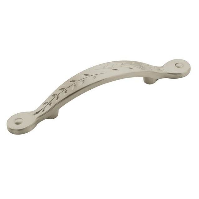 Amerock BP1580G10 3″ Satin Nickel Leaf Pull – Inspiration Collection