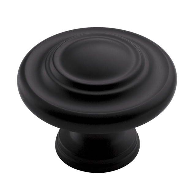 Amerock BP15862FB Flat Black Bi-Fold Knob – Plain Design