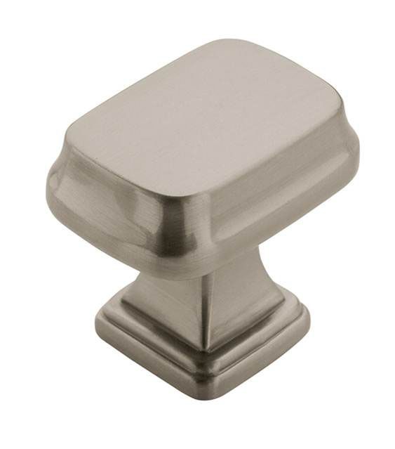 Amerock BP55340G10 Satin Nickel Rectangle Knob Revitalize