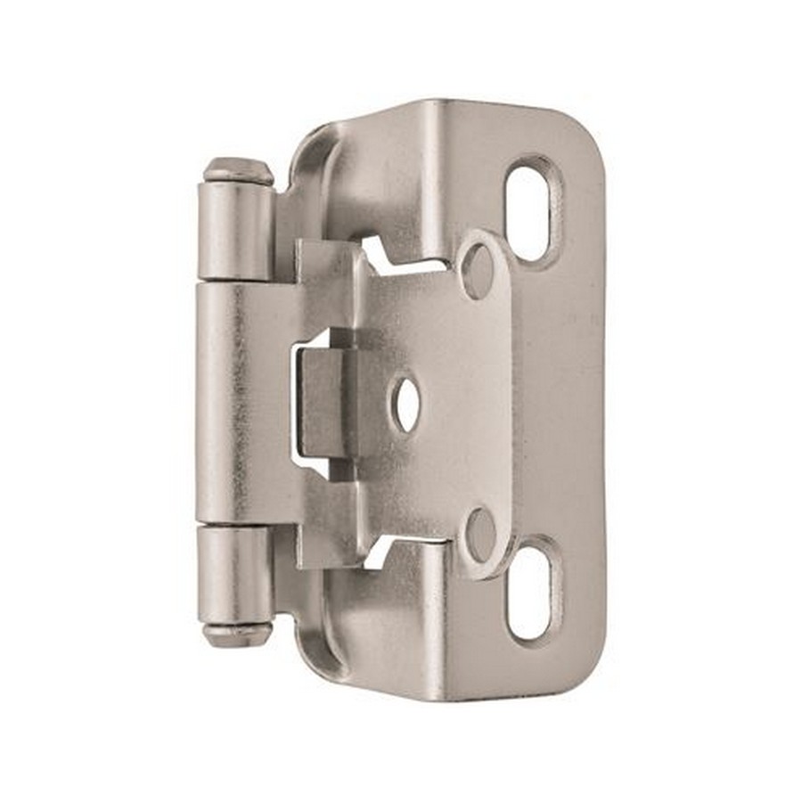 1/2″ Overlay Partial Wrap Self-Closing Hinge Satin Nickel Amerock BPR7550G10
