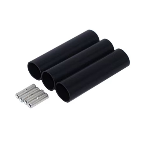 Merrill BSKEH5034 Extra Heavy Black Tubing Kit, 3 Tubes, 4 Crimps, 10-12-14 Gauge, 1/2″ x 3″ Size