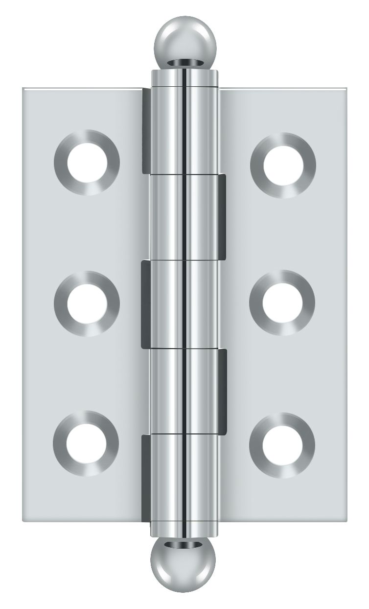 Deltana CH2015U26 2″ x 1.5″ Polished Chrome Hinge with Ball Tips