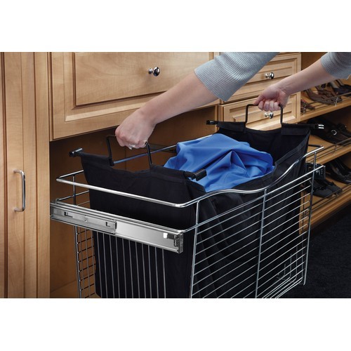 22-3/4″ x 14-5/8″ x 18″ Black Hamper Bag Insert for Wire Closet Baskets Rev-A-Shelf CHBI-241618-1