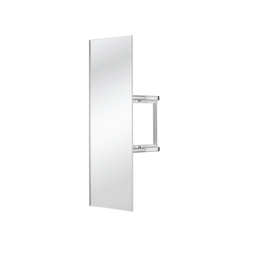 48″ Pullout Closet Mirror with Soft-Close Silver Sidelines CMSL-1448-SM-1