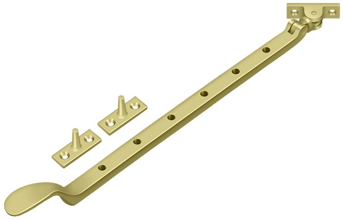 Deltana CSA13U3 13″ Colonial Casement Stay Adjuster – Polished Brass