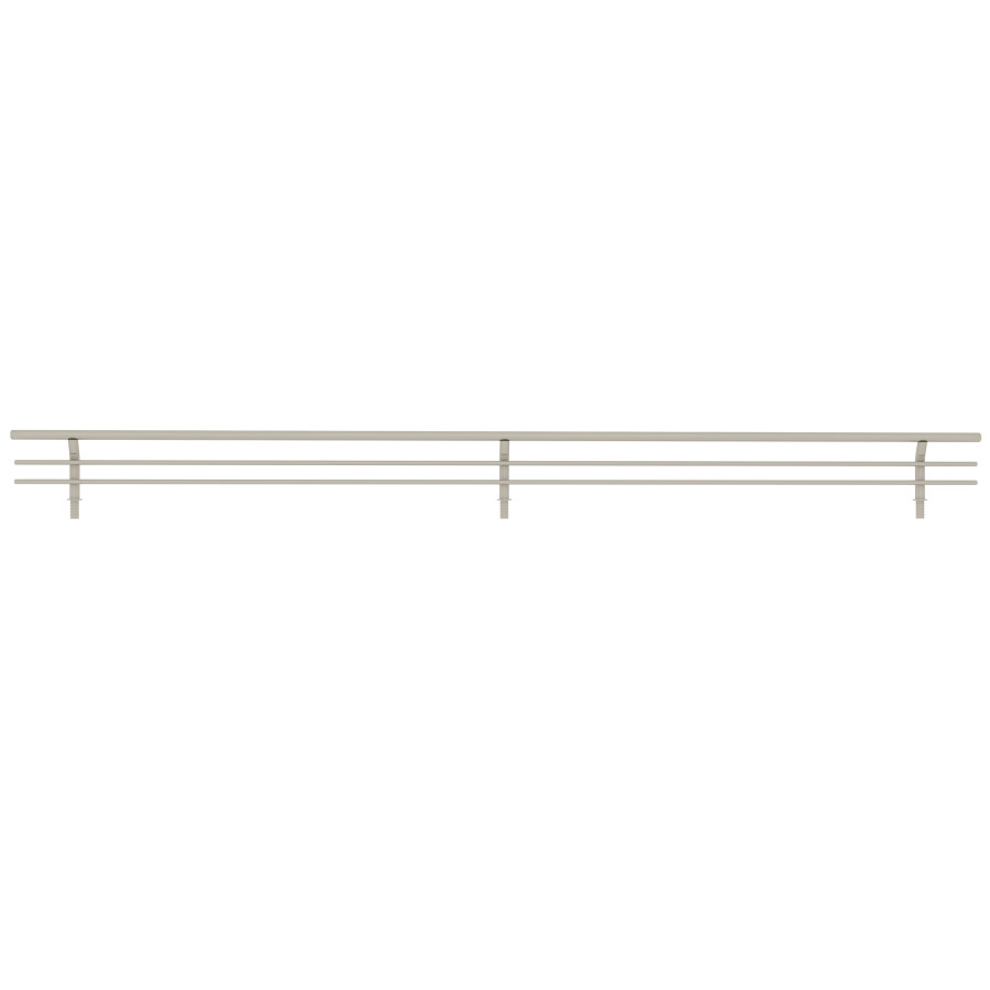 24″ Deluxe Shoe Rail Satin Nickel Sidelines CSRSL-24SN-10
