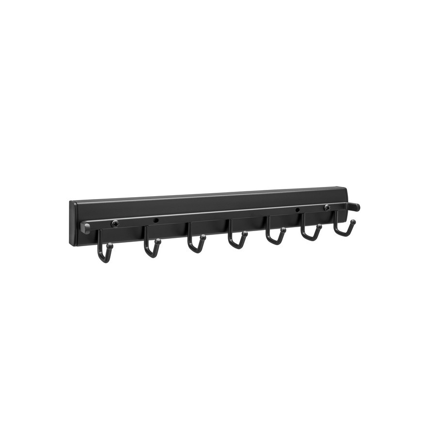 14″ Premiere Pullout Swivel Belt Rack Matte Black Sidelines CSWBRSL-14-MB-1