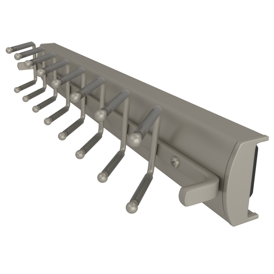 14″ Premiere Swivel Tie Rack Satin Nickel Sidelines CSWTRSL-14-SN-1