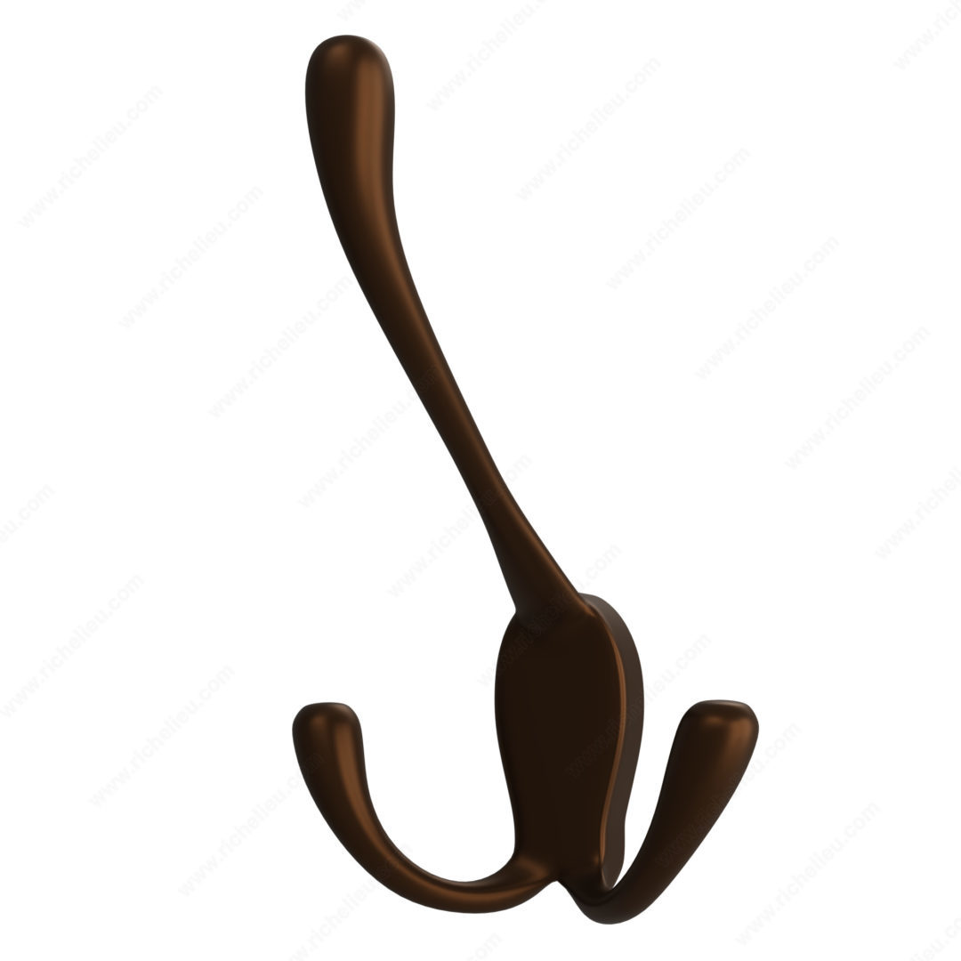 Richelieu CTWSLHKBZ1 Rev-A-Shelf Sidelines Triple Coat Hook
