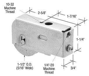 CRL D1903 1-1/2″ Stainless Steel Sliding Door Roller for Daryl Patio Magic Doors