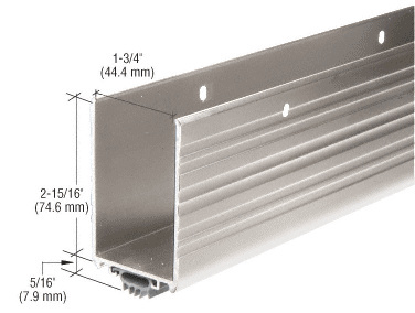 CRL DB054AV36 Aluminum Wrap-Around Door Shoe with Vinyl Weatherseal for 36″ Door