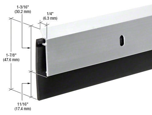 CRL DB062AV36 Aluminum Rubber Door Sweep for 36″ Doors