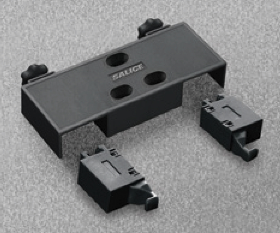 Double Push Latch No Lip Black Salice DP5SN3